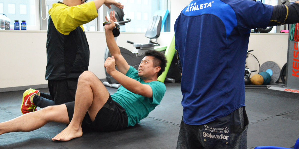 アスリートのトレーニング風景