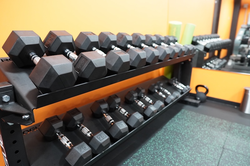 マシンエリアのダンベル