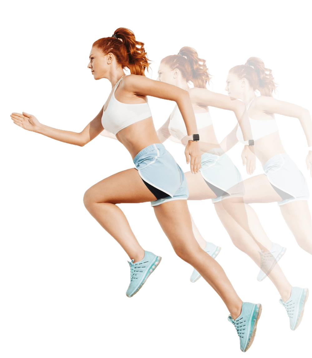 ランニングする女性